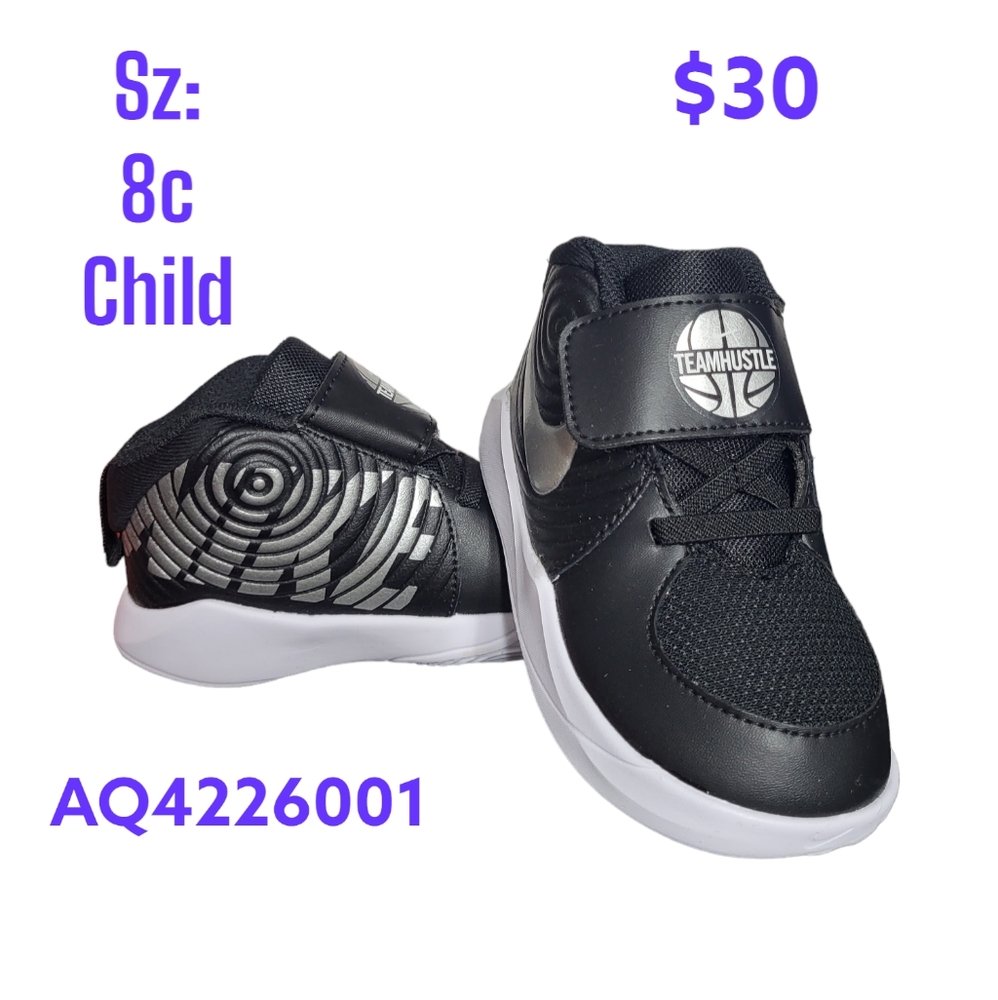 Nike Team Hustle D 9 Sz 8c Sneaker / Shoe / Infant / Baby NWT